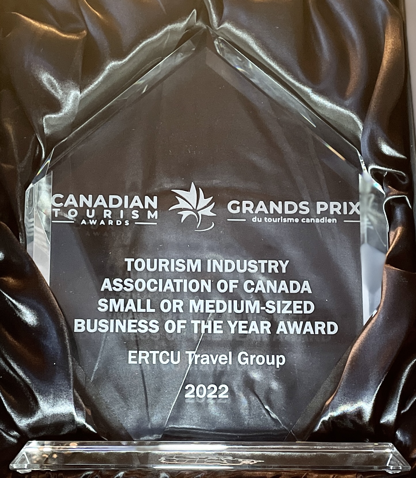 ERTCU wins 2022 Canadian Tourism Award